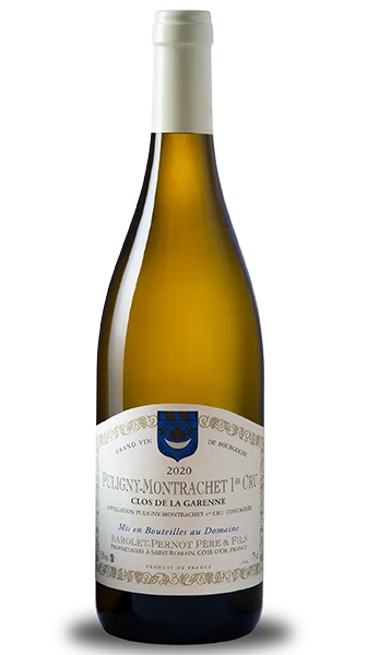 Vin : PULIGNY-MONTRACHET 1er CRU Clos de la Garenne - Chardonnay - Domaine BAROLET-PERNOT